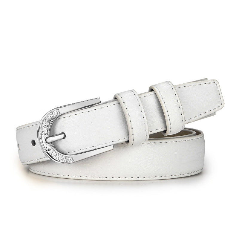 Belt with Pin Buckle - Casual Versatile Leather Belt