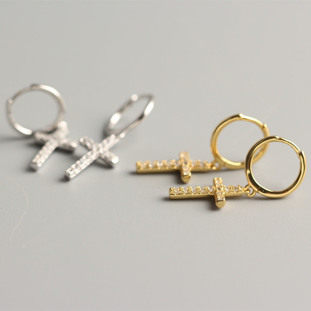 European And American Trendy Cross Ear Clips