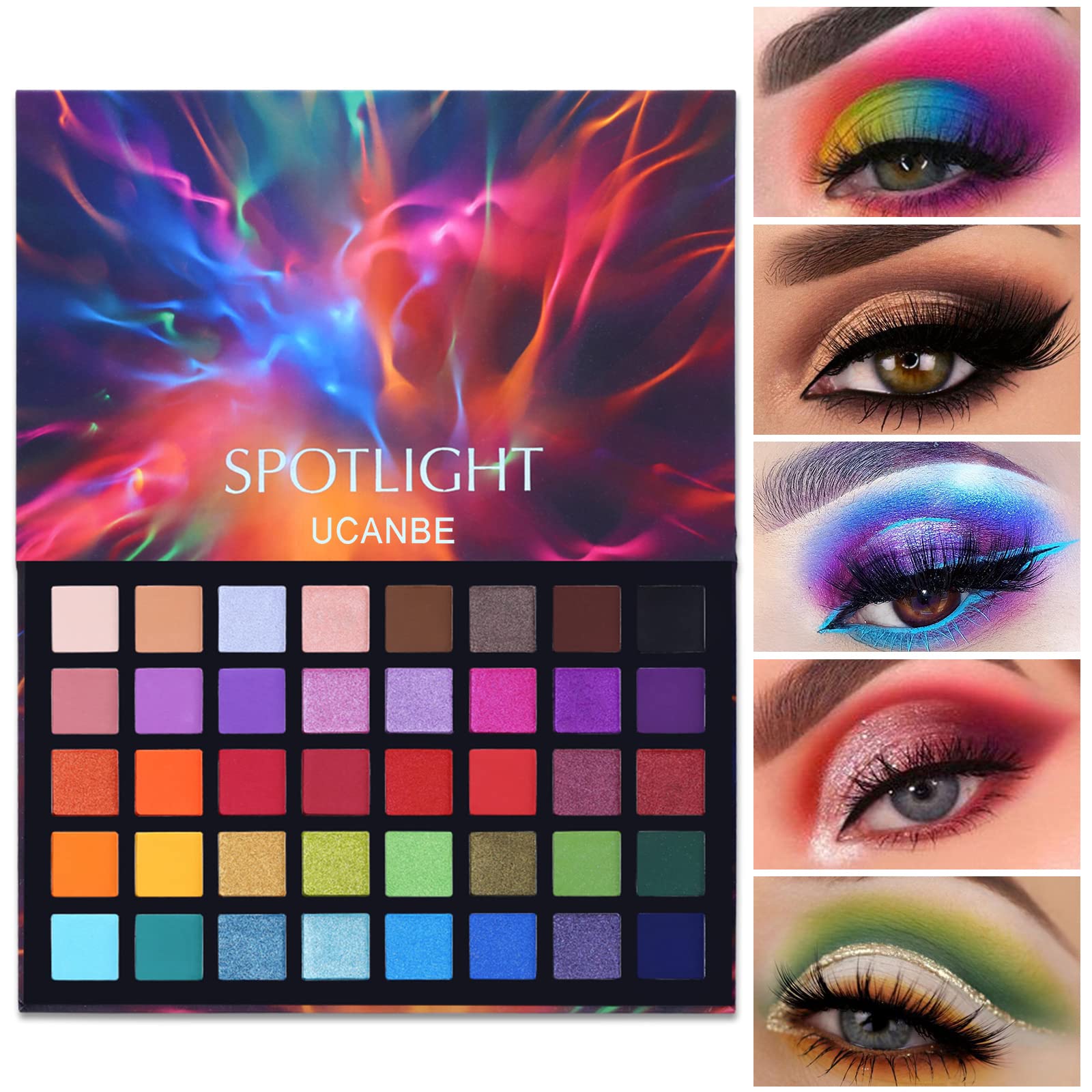 Eyeshadow Palette Professional 40 Color Eye Shadow Matte Shimmer Makeup Pallet Highly Pigmented Colorful Powder Long Lasting Waterproof Eye Shadow
