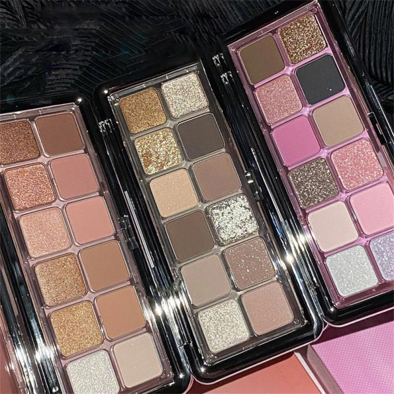 12 Color Matte Eye Shadow Cement Tray