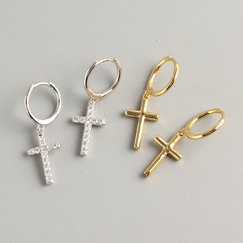 European And American Trendy Cross Ear Clips