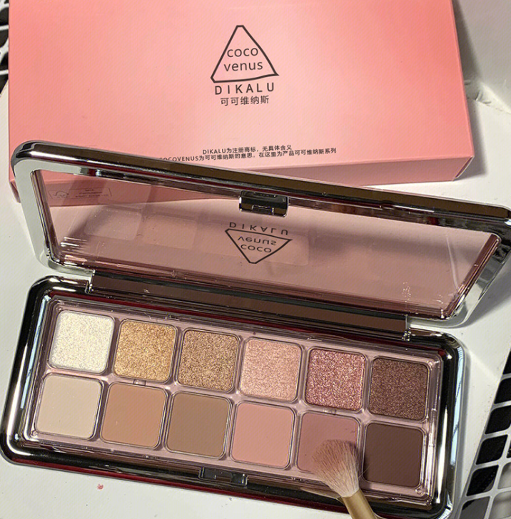 12 Color Matte Eye Shadow Cement Tray