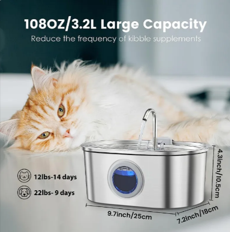 Stainless Steel Pet Water Dispenser