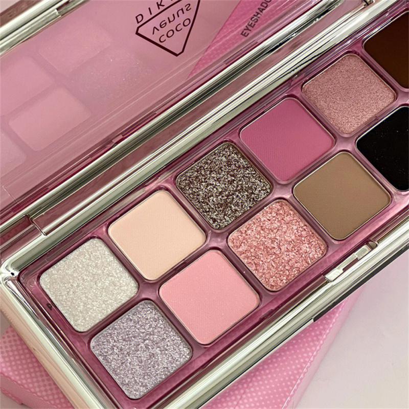 12 Color Matte Eye Shadow Cement Tray