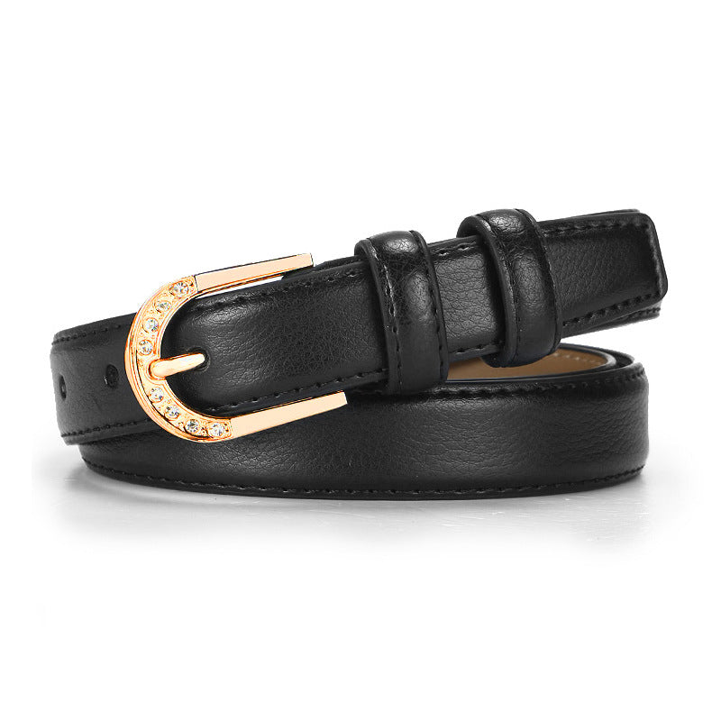 Belt with Pin Buckle - Casual Versatile Leather Belt