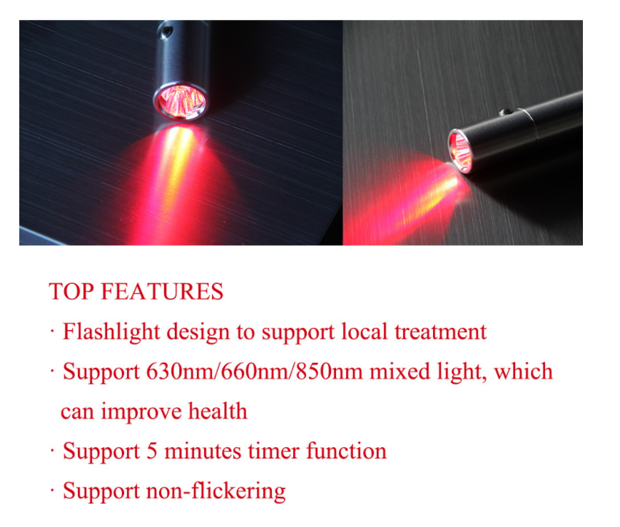 Portable Infrared Red Light Therapy Torch