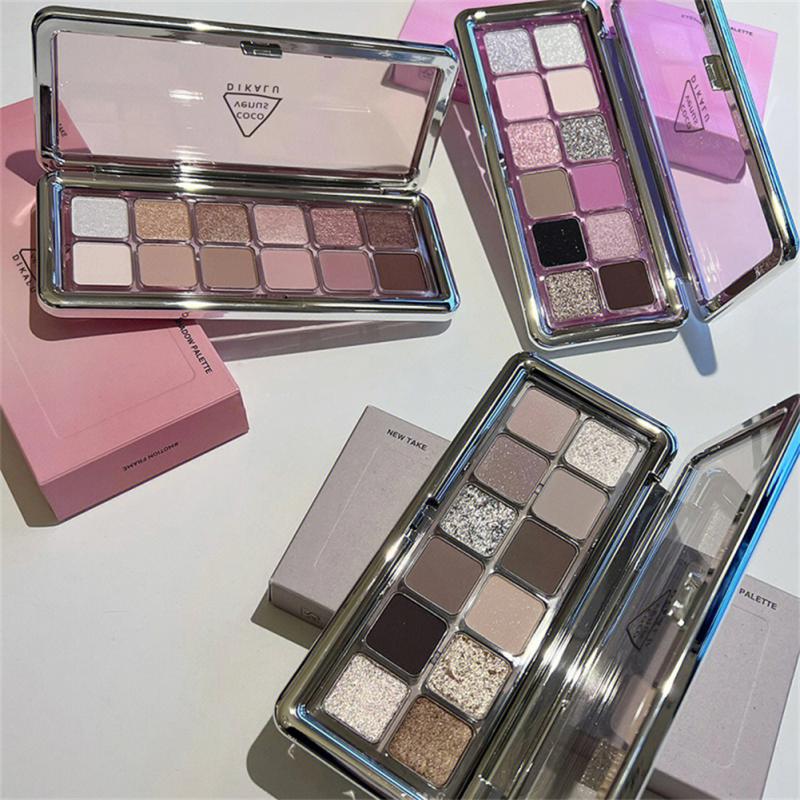 12 Color Matte Eye Shadow Cement Tray