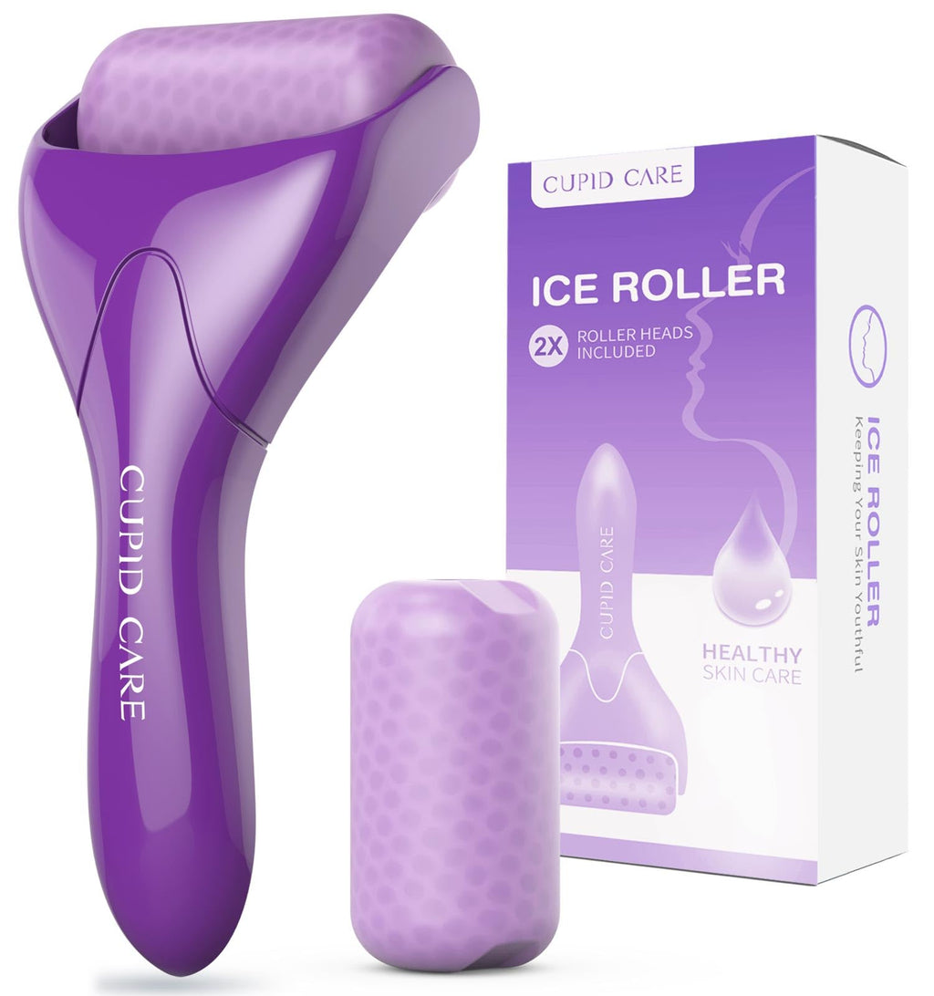 Ice Roller for Face [2-Rollers] Ice Face Roller Facial Roller Massager for Beauty Face Roller Skin Care Women Gifts | Purple