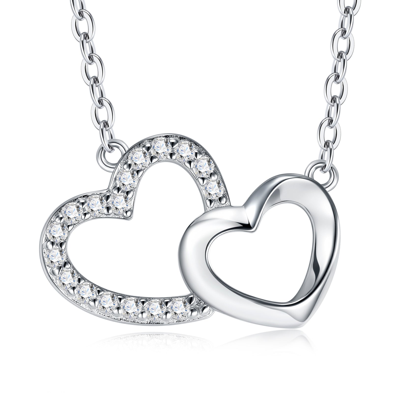 A Luxurious and Fashionable Minimalist Jewelry Pendant Necklace Featuring Top-quality Moissanite, Made Of S925 Silver Electroplated With Platinum.