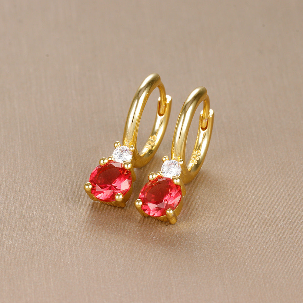 French-style Earrings Instagram-inspired Minimalist Niche Colorful