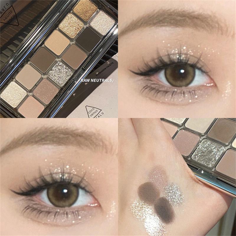 12 Color Matte Eye Shadow Cement Tray