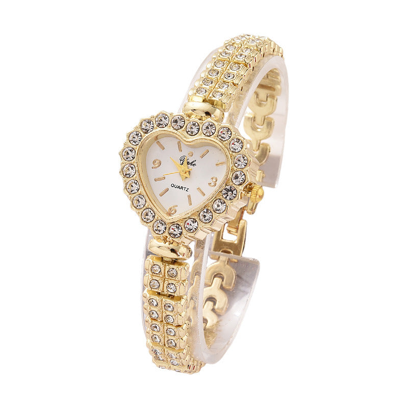 Heart-Shaped Watch Set in a Heart-Shaped Gift Box